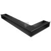 SAVEN Loft sarok szellőzőrács 9,5×45×95cm fekete balos