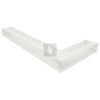 SAVEN Loft sarok szellőzőrács 9,5×45×95cm fehér balos