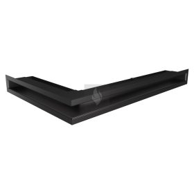 SAVEN Loft sarok szellőzőrács 6×60×40cm fekete jobbos