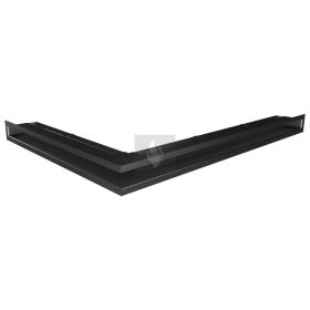 SAVEN Loft sarok szellőzőrács 6×80×60cm fekete jobbos