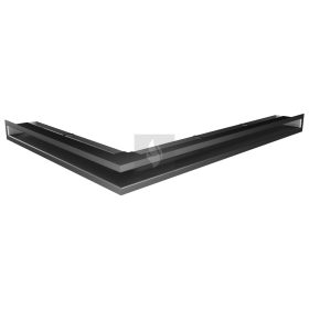 SAVEN Loft sarok szellőzőrács 6×80×60cm grafit jobbos