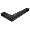 SAVEN Loft sarok szellőzőrács 9,5×95×45cm fekete jobbos