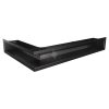 SAVEN Loft sarok szellőzőrács 9×60×40cm fekete jobbos