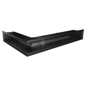 SAVEN Loft sarok szellőzőrács 9×60×40cm fekete jobbos