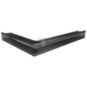 SAVEN Loft sarok szellőzőrács 9×80×60cm grafit jobbos