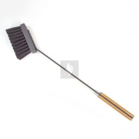Kandalló kefe L, világos fa fogantyúval, 50 cm