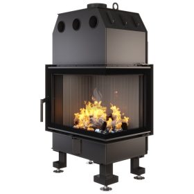   SAVEN Energy 65×50×47R (14,5 kW) ECO jobbos légfűtéses kandallóbetét fekete béléssel