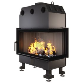   SAVEN Energy 85×50×47R (17,0 kW) ECO jobbos légfűtéses kandallóbetét fekete béléssel
