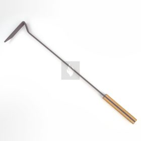 Kandalló kaparó L, világos fa fogantyúval, 50 cm