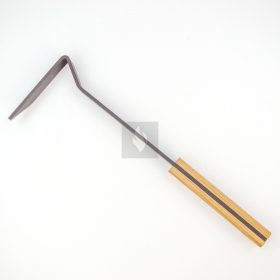 Kandalló kaparó S, világos fa fogantyúval, 30 cm