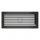 SAVEN klasszikus szellőzőrács 17×37cm grafit, zsalus 