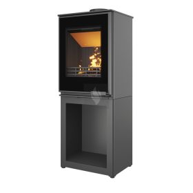   Kawmet HARITA S15i L-BOX Decor ECO dekor üveges fatárolós kandallókályha, öntvény béléssel