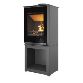   Kawmet HARITA S15i S-BOX Decor ECO dekor üveges fatárolós kandallókályha, öntvény béléssel